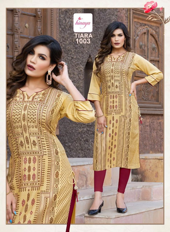 Hinaya Tiara 25 Ethnic Wear Wholesale Designer Kurtis Catalog
